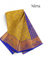 Saree jeunne blue 100% cotton